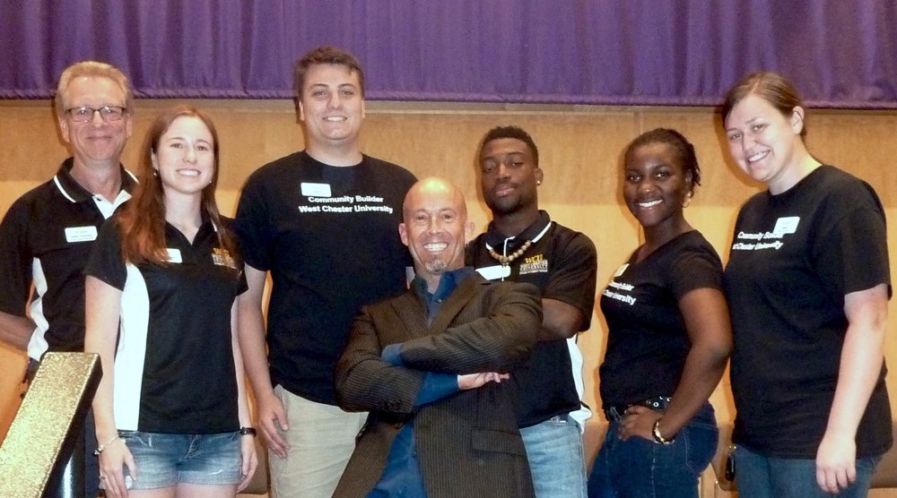 Comedy Stage Hypnotism Party production team at West Chester University